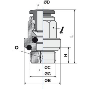 STRAIGHT MALE ADAPTOR (PARALLEL) D08 - 1/2