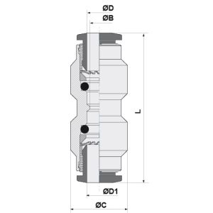 STRAIGHT CONNECTOR D04