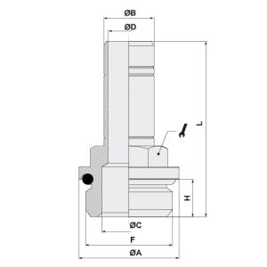 MALE PARALLEL ADAPTOR D06 1/8