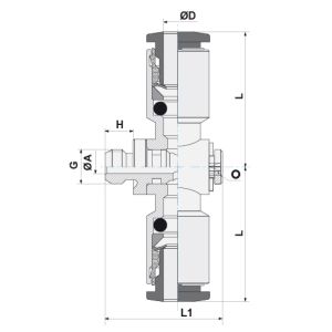 COMPLETE DOUBLE BANJO (ROTATING UNDER PRESSURE) D06 1/8
