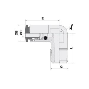 ELBOW MALE ADAPTOR D04 1/8
