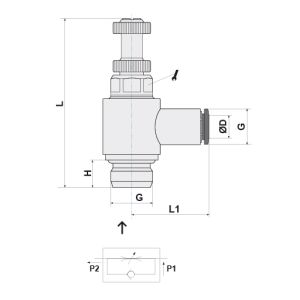 REG  FLUSSO PER CIL04-1/8 CON POMOLO