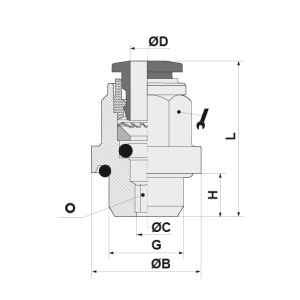 STRAIGHT MALE ADAPTOR (PARALLEL) D08 - M10