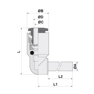 PLUG-IN ELBOW CONNECTOR Ø12