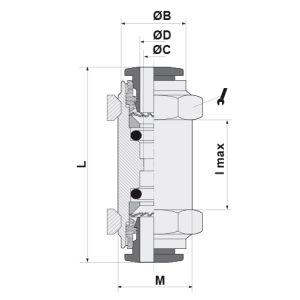 BULKHEAD CONNECTOR Ø6