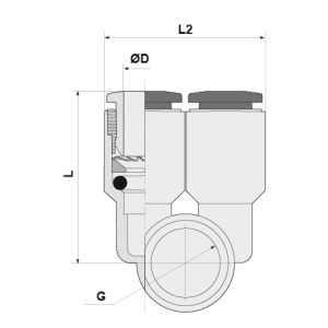SINGLE BRANCH BODY  Ø12 - G1/2