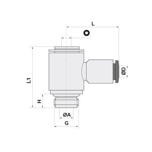 ANELLO SEMPLICE GIREVOLE CON ASTA Ø8 - G1/4
