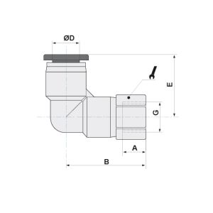 FEMALE SWIVEL ELBOW ADAPTOR D10-3/8