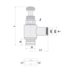 SWIVEL FLOW REGULATOR FOR VALVE D10-1/2 