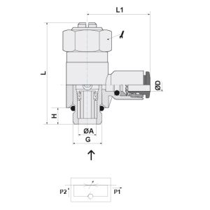 UNDIRECTIONAL FLOW REGULATOR FOR CYLINDER 08-3/8