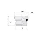 PARALLEL MALE PLUG + O-RING  M5