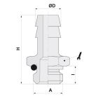 MALE HOSE ADAPTER + O-RING 07-1/8