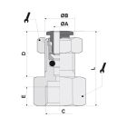 FEMALE BULKHEAD D4 1/8